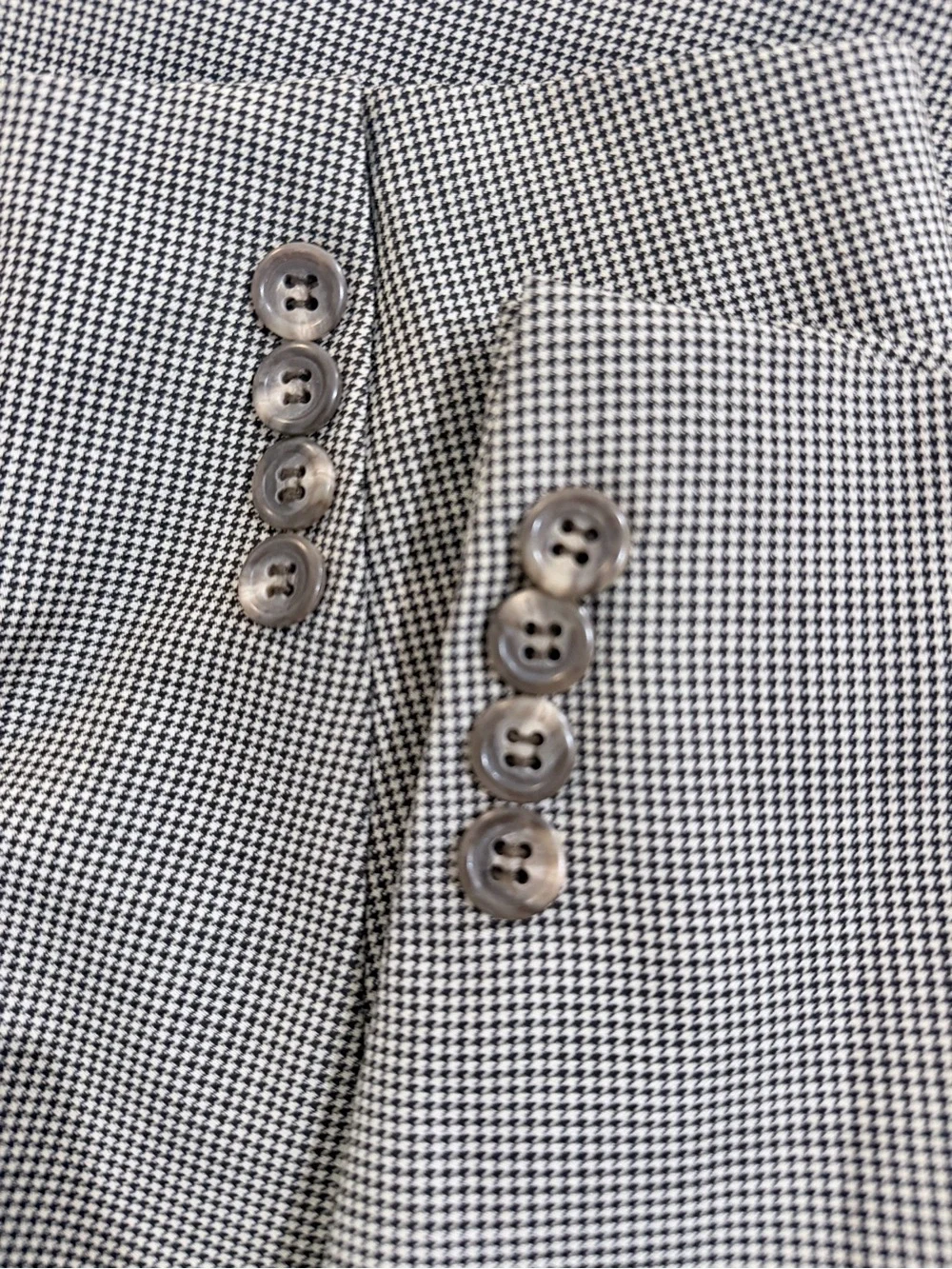 Ralph Lauren Gray Micro-Check Two-Button Sport Coat